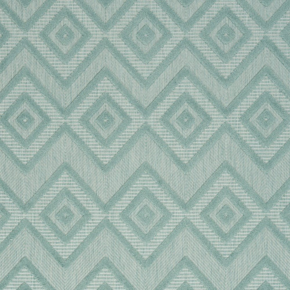 4' X 6' Aqua Indoor Outdoor Area Rug — view 2