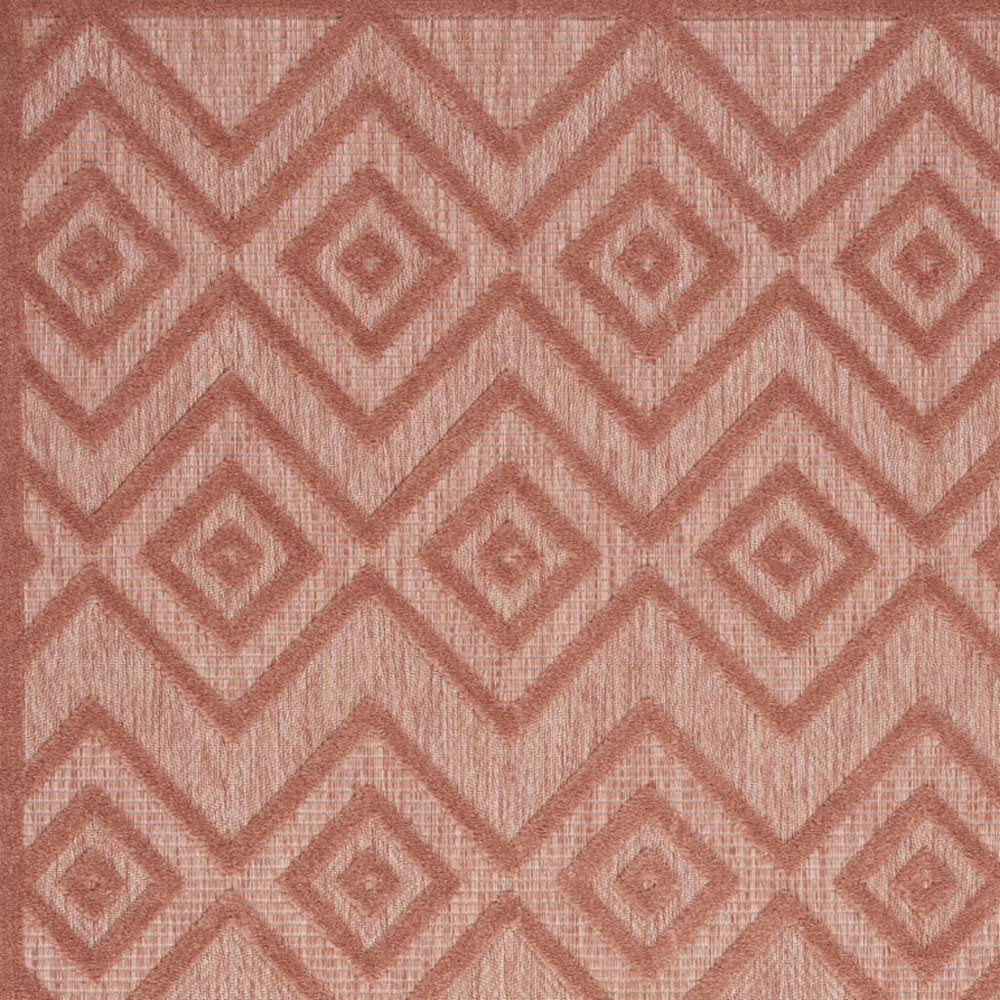 4' X 6' Coral Indoor Outdoor Area Rug HomeRoots