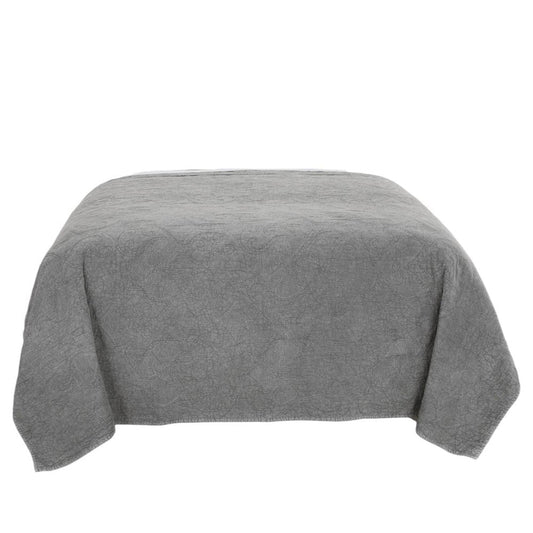 Gray Damask King Quilt HomeRoots