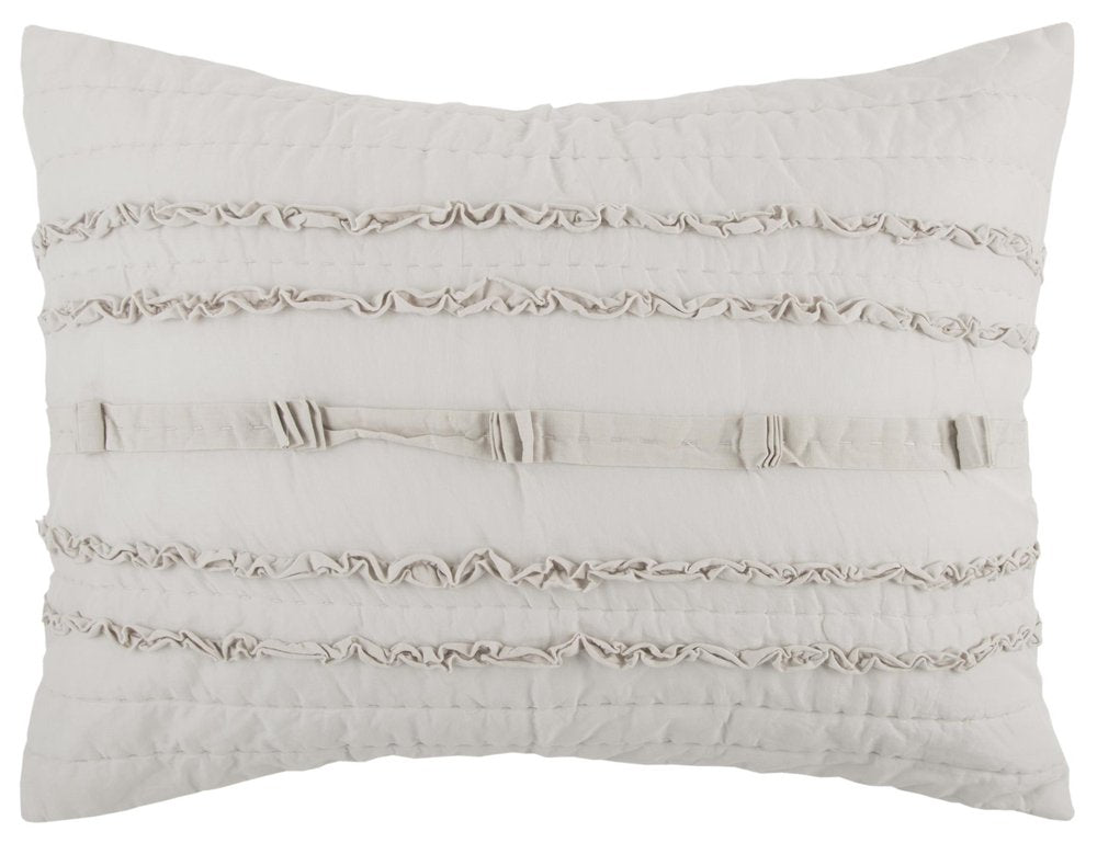 92" X 106" Natural Striped Cotton Quilt — view 3
