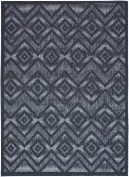 4' X 6' Blue Indoor Outdoor Area Rug HomeRoots