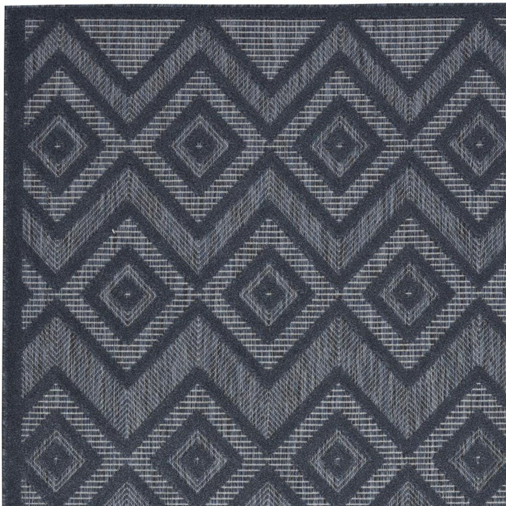 4' X 6' Blue Indoor Outdoor Area Rug HomeRoots