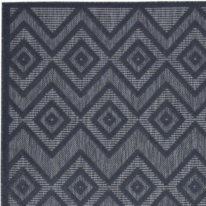4' X 6' Blue Indoor Outdoor Area Rug HomeRoots