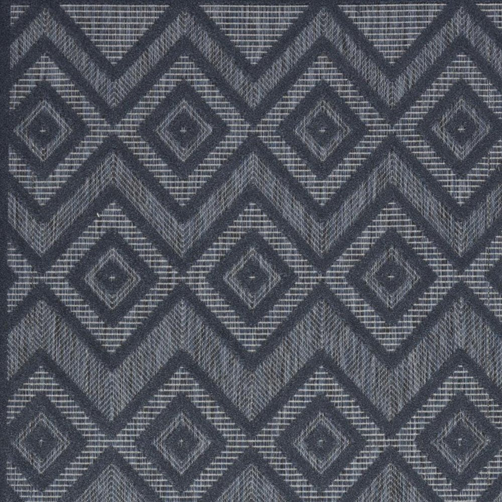 4' X 6' Blue Indoor Outdoor Area Rug — view 4