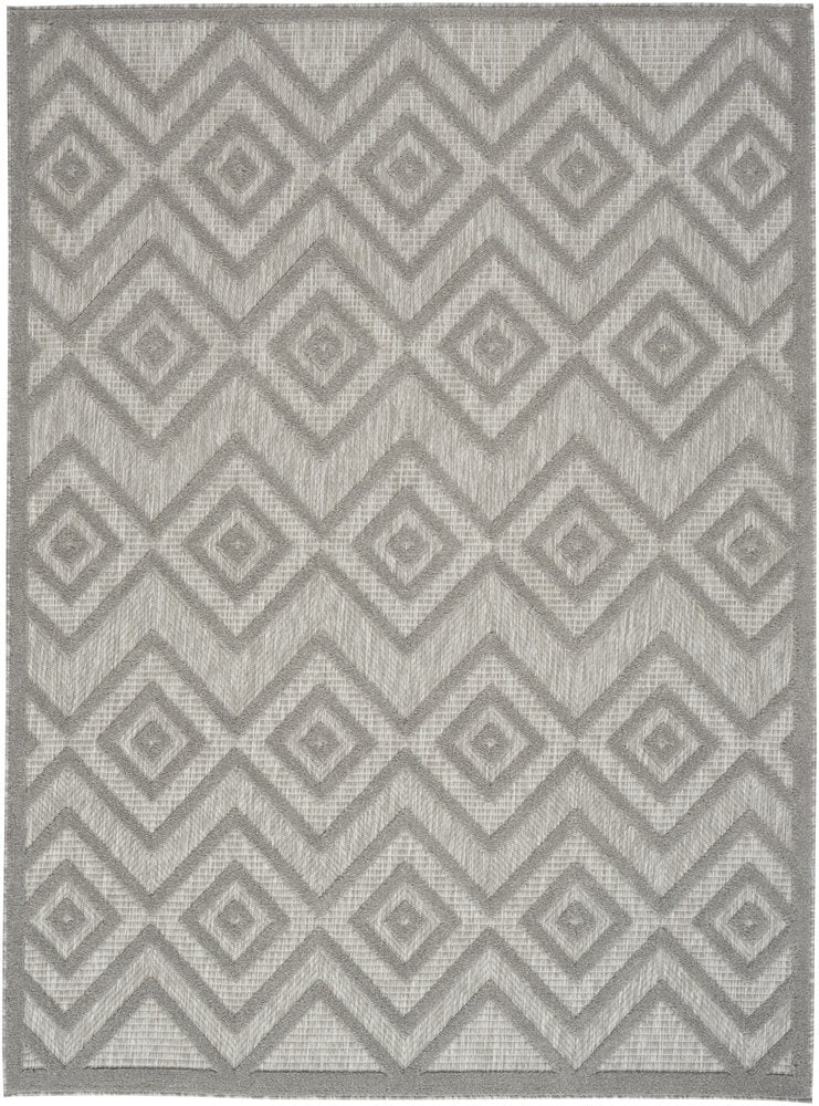 4' X 6' Gray Indoor Outdoor Area Rug — view 7