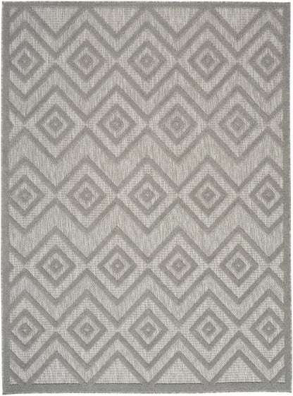 4' X 6' Gray Indoor Outdoor Area Rug