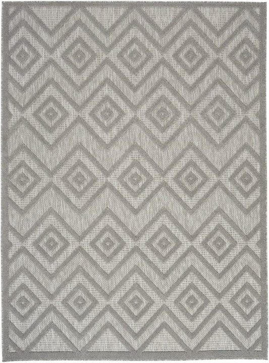 4' X 6' Gray Indoor Outdoor Area Rug