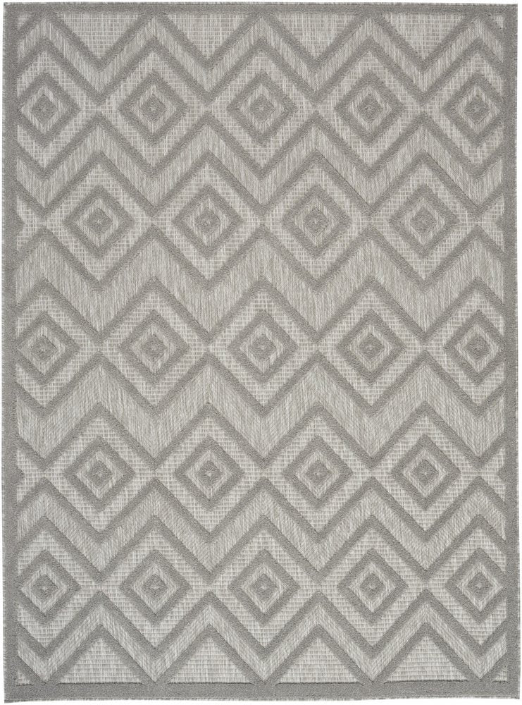 4' X 6' Gray Indoor Outdoor Area Rug HomeRoots