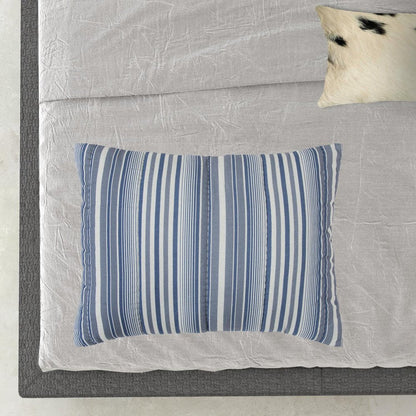 Blue And White Striped King Quilt HomeRoots
