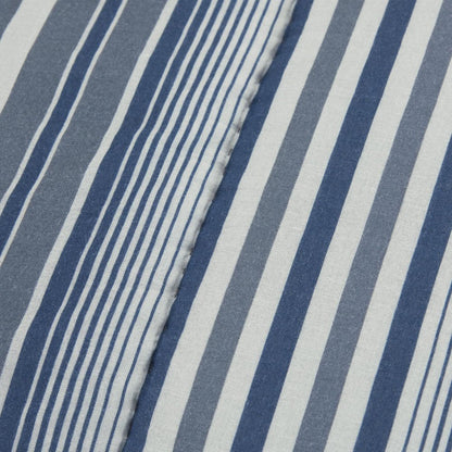 Blue And White Striped King Quilt HomeRoots