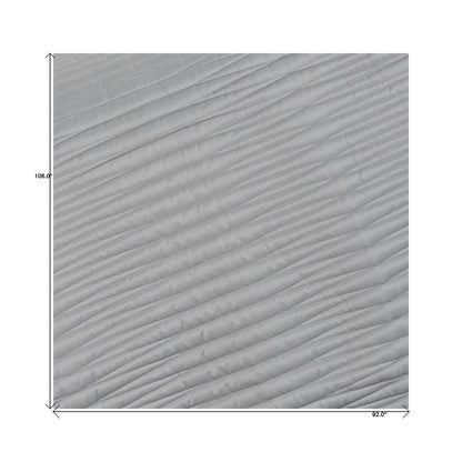 Grey King Microfiber 300 Thread Count Machine Washable Down Alternative Comforter