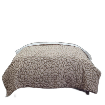 Blush Floral Queen Quilt HomeRoots