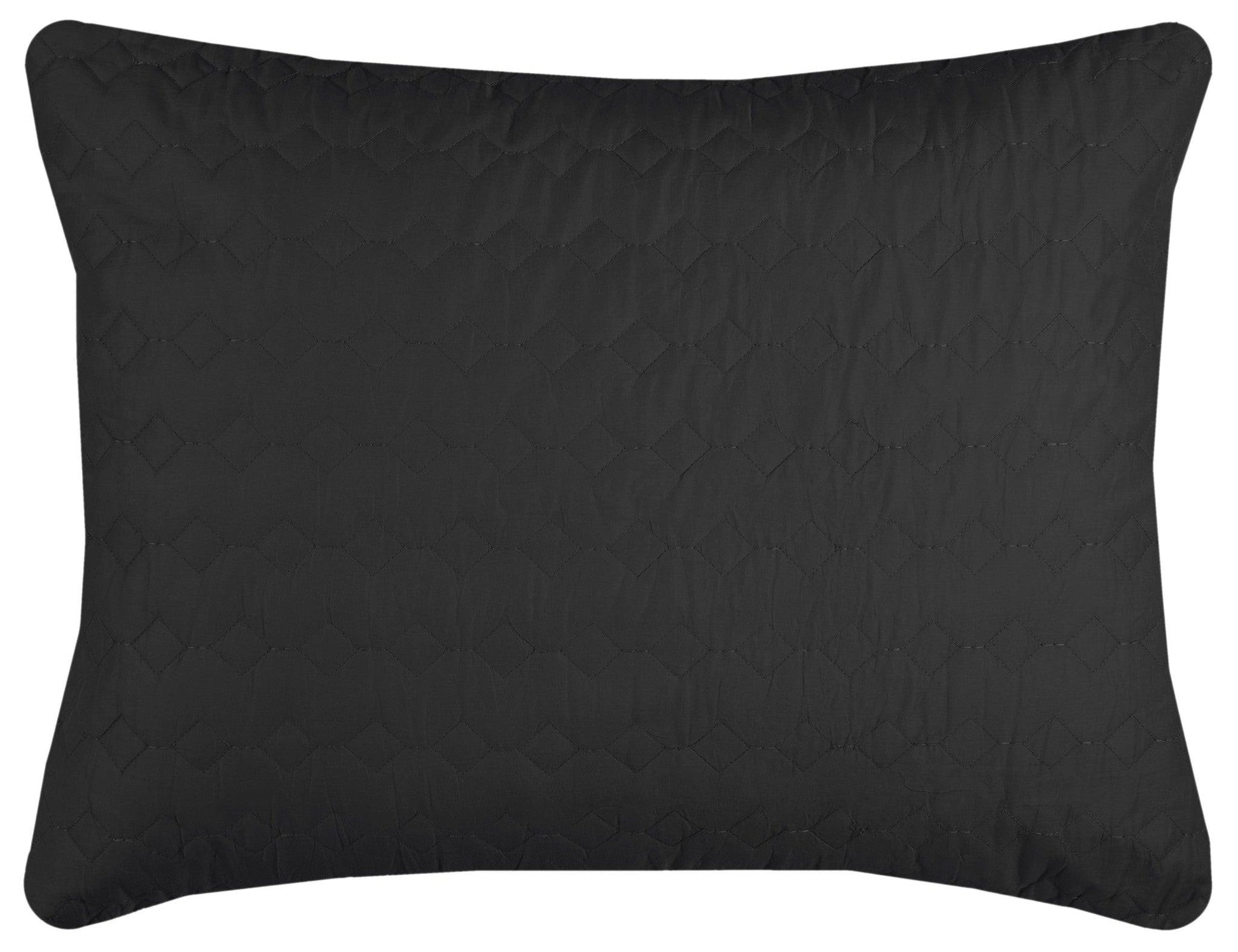 Black Twin 100% Cotton 300 Thread Count Machine Washable Down Alternative Comforter - FurniFindUSA