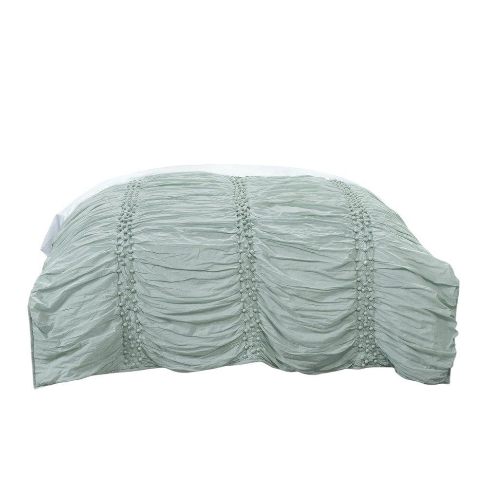 92" X 106" Blue Striped Cotton Quilt — view 4