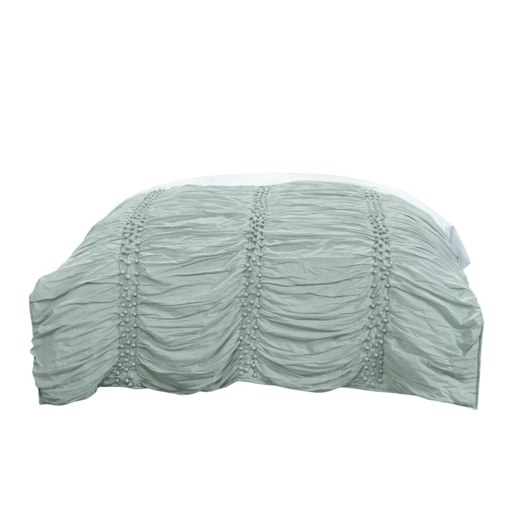 92" X 106" Blue Striped Cotton Quilt — view 2