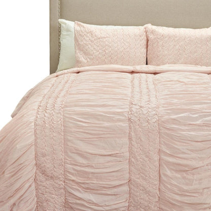 Pink Geometric King Quilt HomeRoots