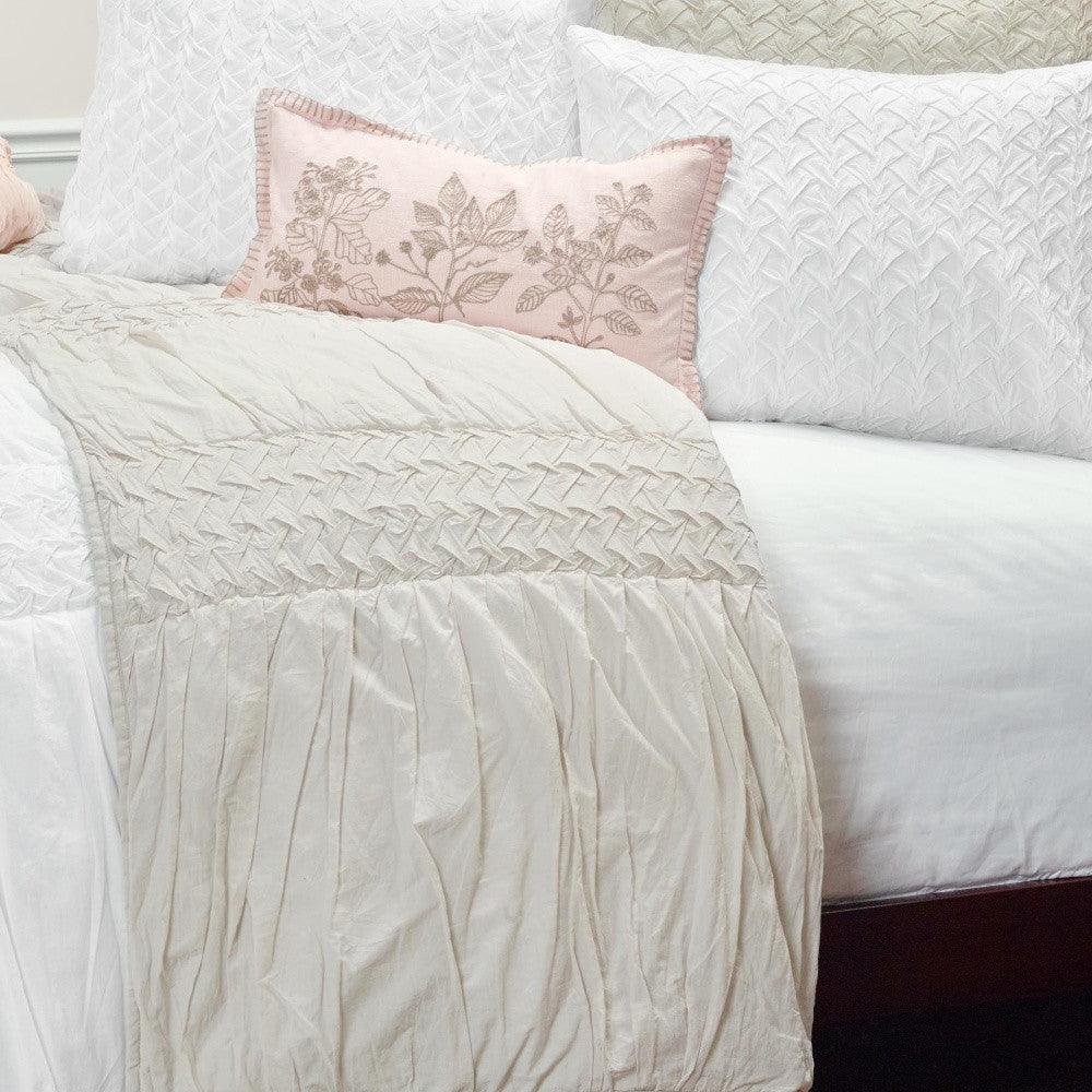 Pink King 100% Cotton 300 Thread Count Machine Washable Down Alternative Comforter - FurniFindUSA