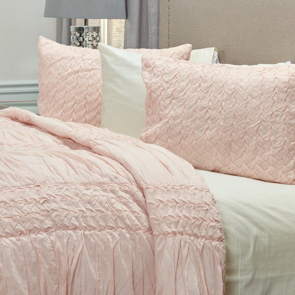 Pink Geometric Queen Quilt HomeRoots