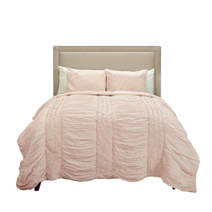 Pink Geometric Queen Quilt HomeRoots