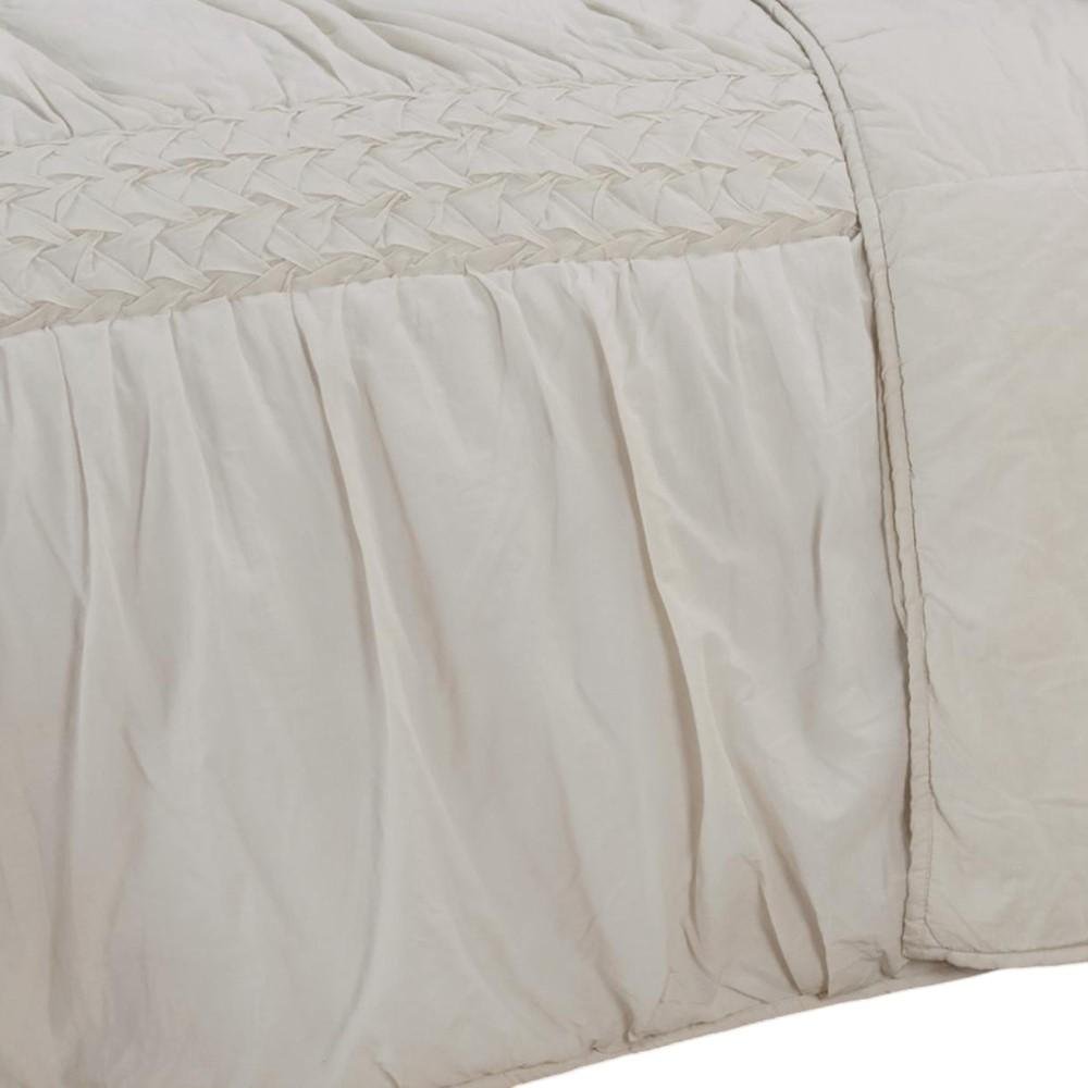 Ivory Geometric Quilt HomeRoots