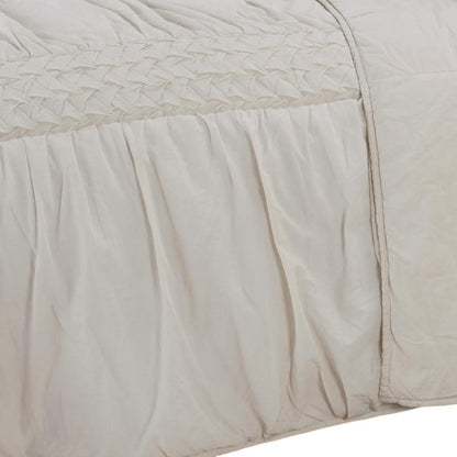 Ivory Geometric Quilt HomeRoots