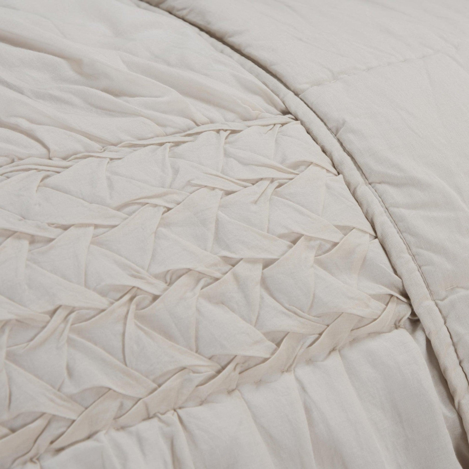 Natural Queen 100% Cotton 300 Thread Count Washable Down Alternative Comforter - FurniFindUSA