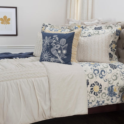 Ivory Geometric Quilt HomeRoots