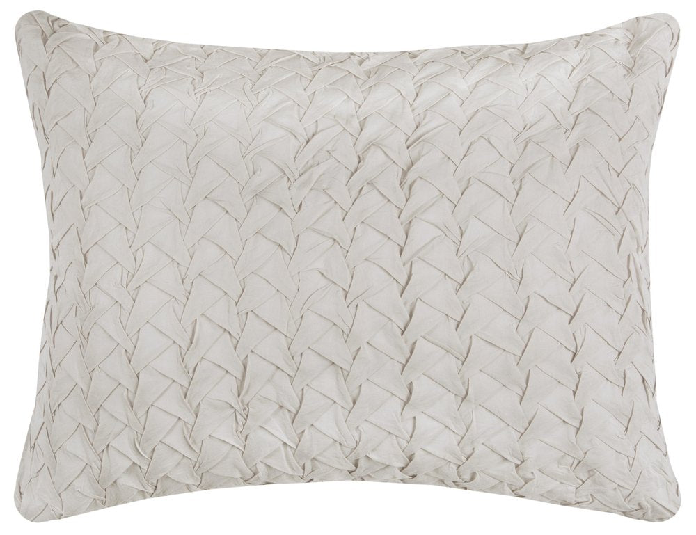 Ivory Geometric Quilt HomeRoots