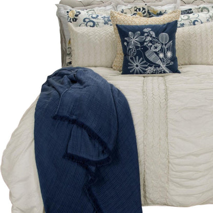 Ivory Geometric Quilt HomeRoots