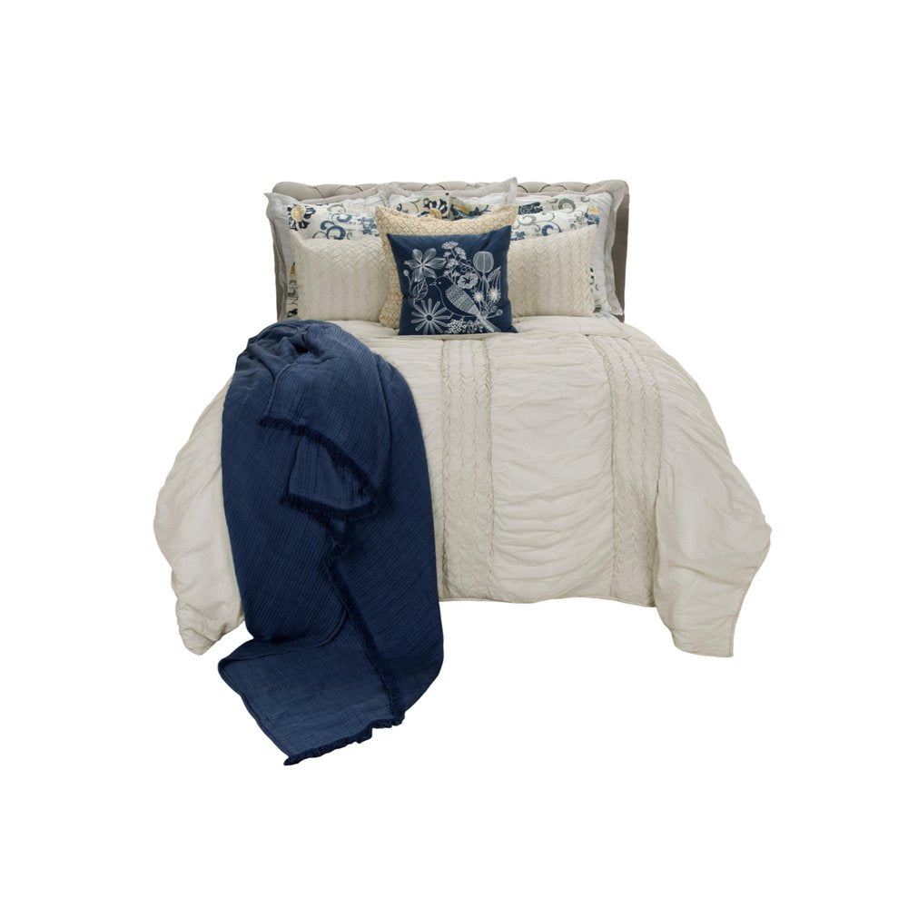 Ivory Geometric Quilt HomeRoots