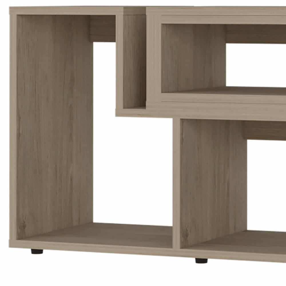 63" Open Shelving TV Stand