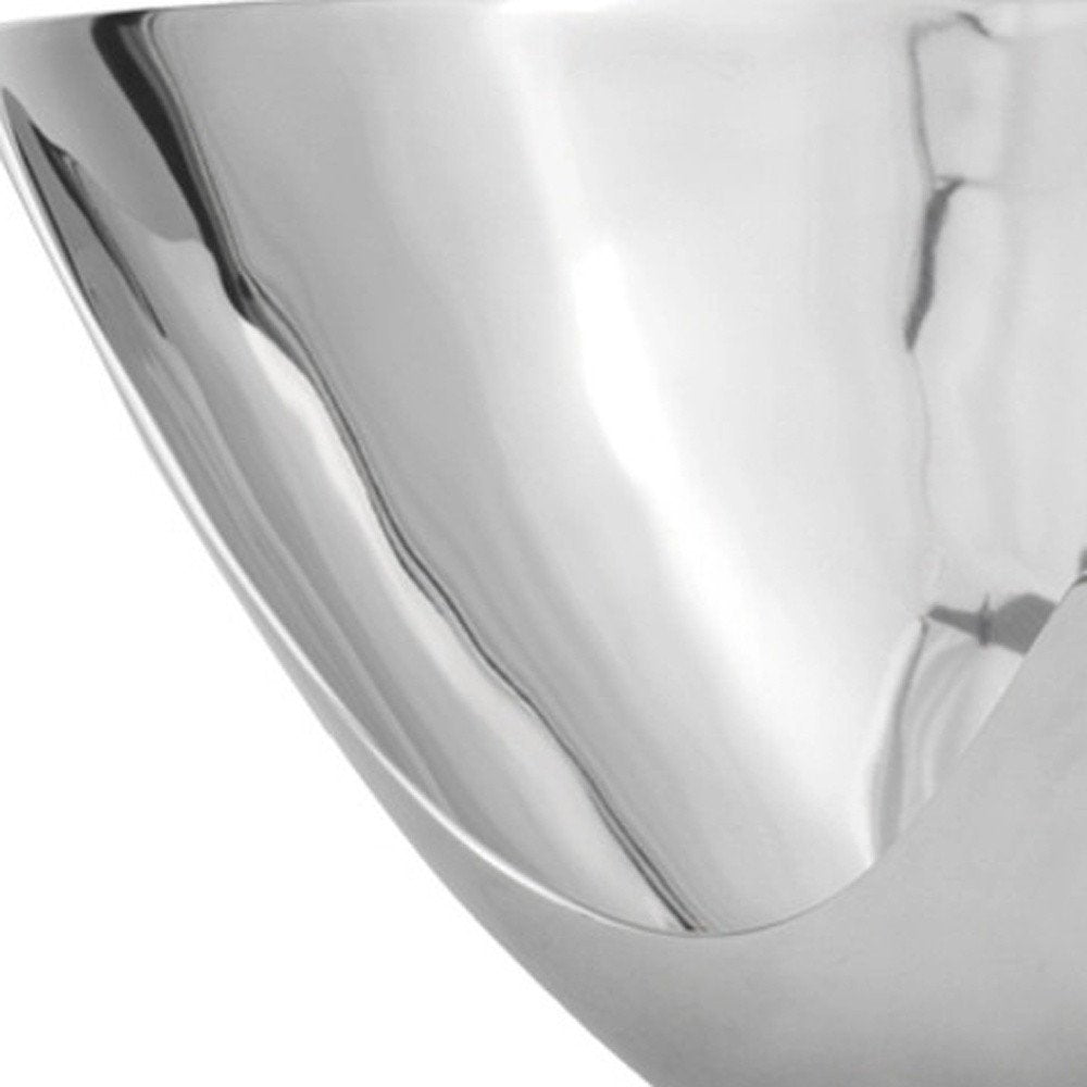 Set of Two Mod Aluminum Scoop Centerpiece Bowls HomeRoots