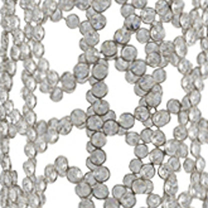 40" Silver Oval Crystal Glass Floor Vase With Faux Crystals HomeRoots