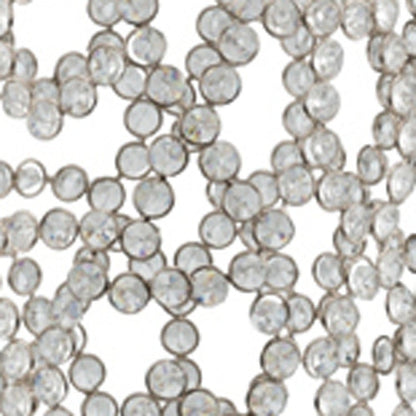 40" Silver Oval Crystal Glass Floor Vase With Faux Crystals HomeRoots