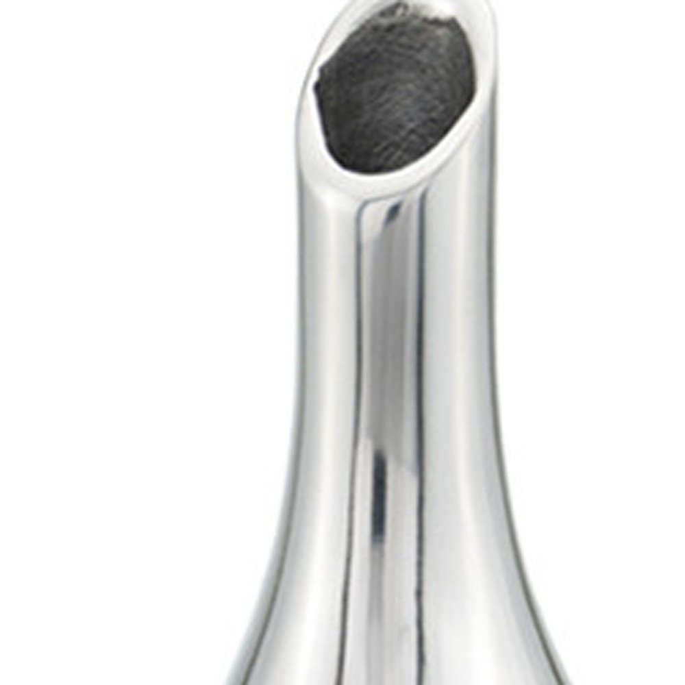 16" Silver Bud Aluminum Table Vase HomeRoots