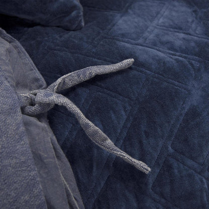 Indigo Geometric Queen Quilt HomeRoots