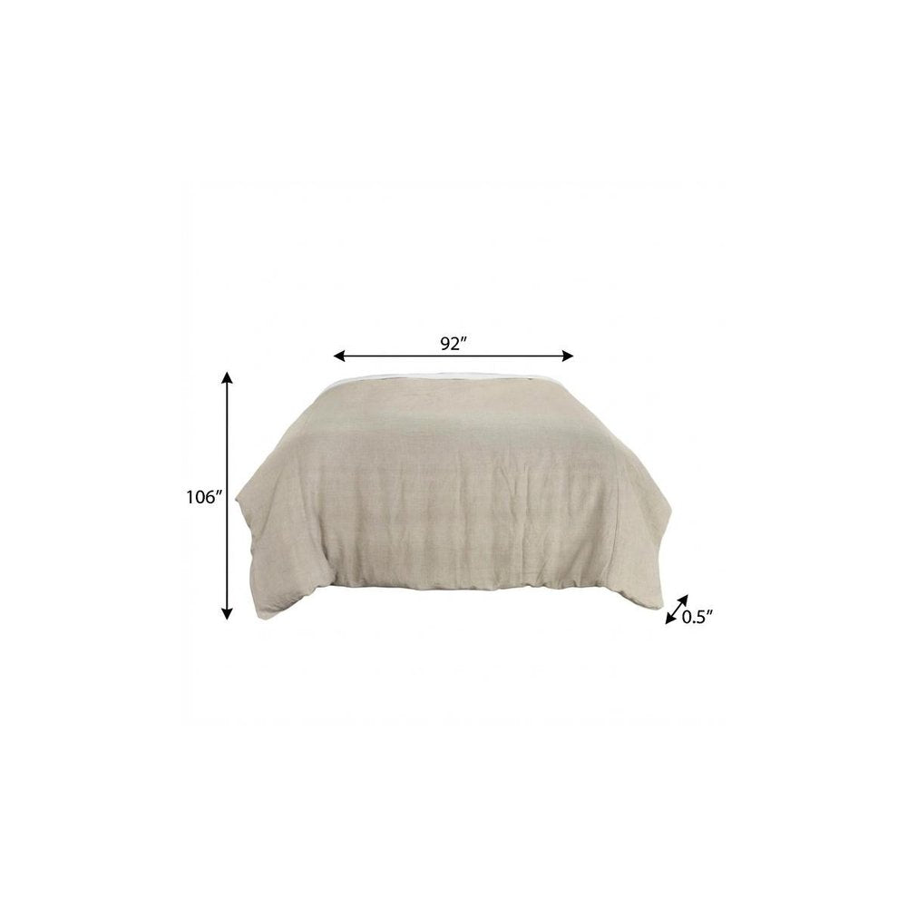 Stone King Linen Dry Clean Only Polyester Down Alternative Comforter — view 5