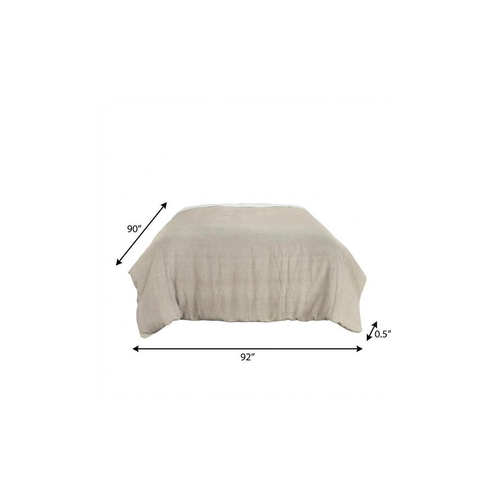 Stone Queen Linen Dry Clean Only Polyester Down Alternative Comforter — view 5