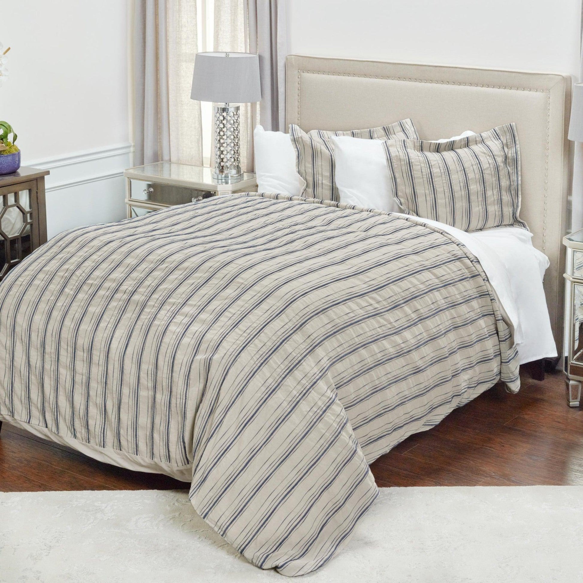 Natural King Linen 300 Thread Count Dry Clean Only Duvet Cover - FurniFindUSA