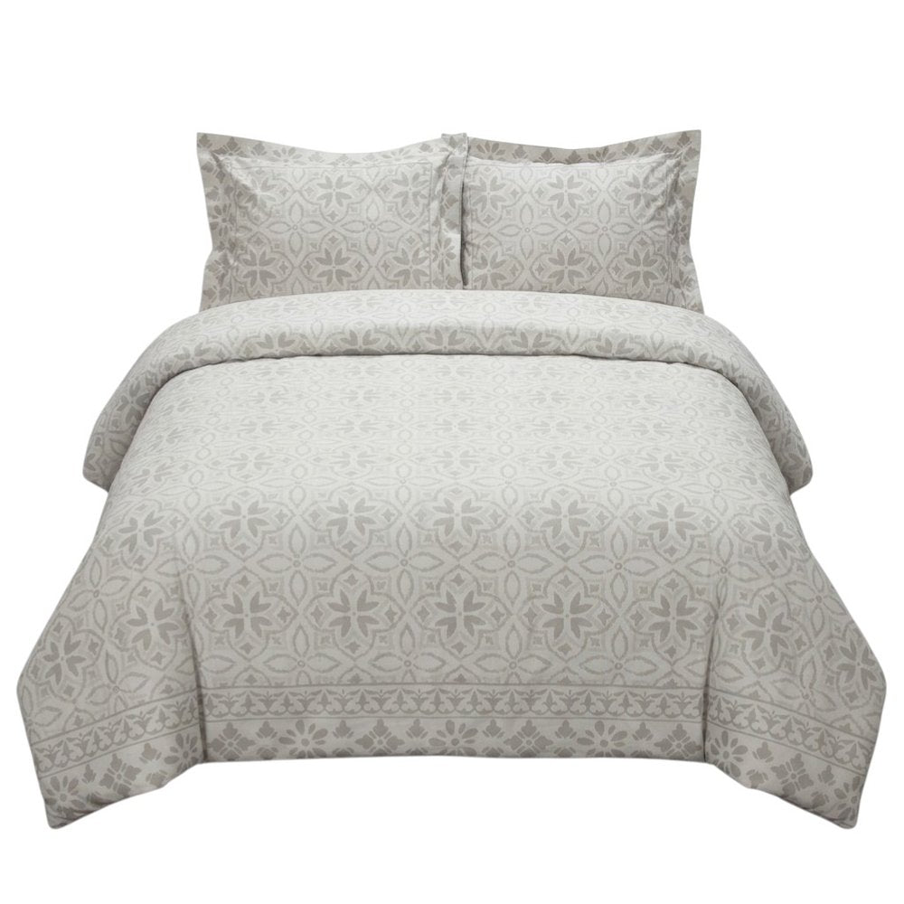 Ivory King Cotton Washable Polyester Down Alternative Comforter Set With Two Shams — view 1