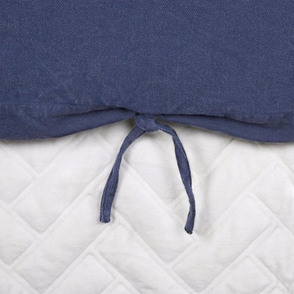 Indigo King Cotton Washable Polyester Duvet Cover Set With Two Shams