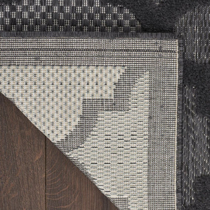 4' X 6' Charcoal Indoor Outdoor Area Rug HomeRoots