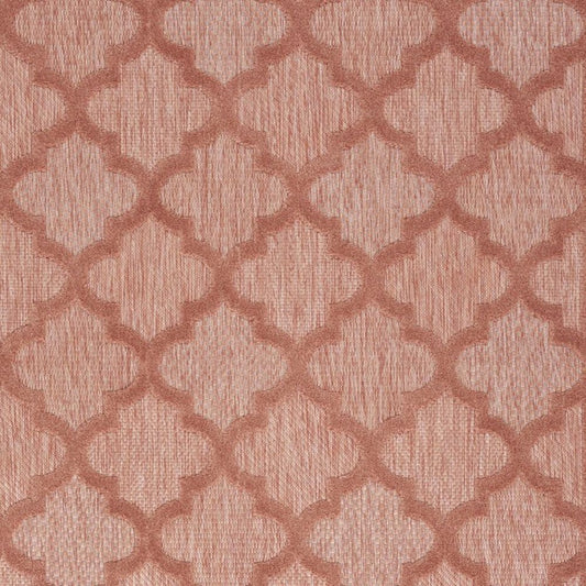 5' X 7' Coral Indoor Outdoor Area Rug