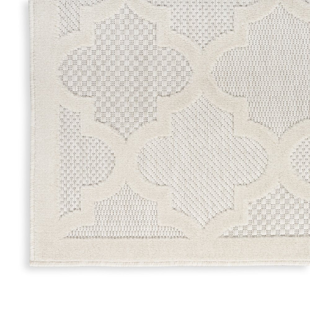 4' X 6' Ivory Indoor Outdoor Area Rug HomeRoots