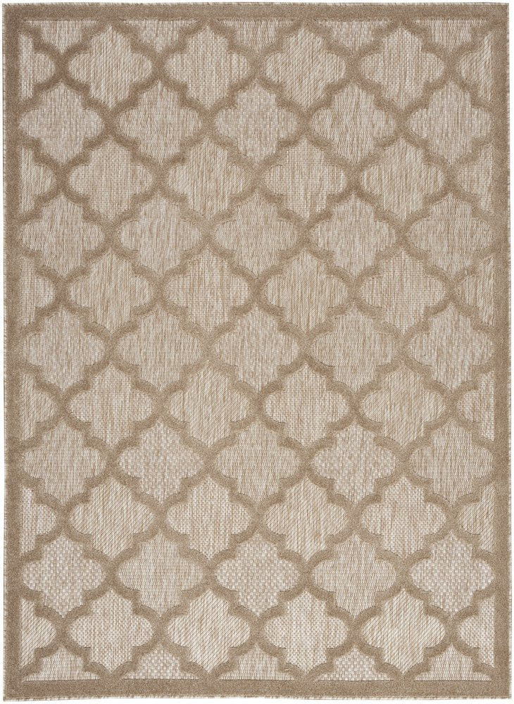 4' X 6' Beige Indoor Outdoor Area Rug HomeRoots