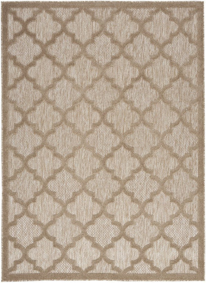 4' X 6' Beige Indoor Outdoor Area Rug HomeRoots