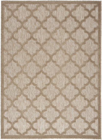 4' X 6' Beige Indoor Outdoor Area Rug HomeRoots