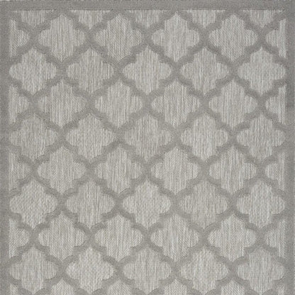4' X 6' Gray Indoor Outdoor Area Rug HomeRoots