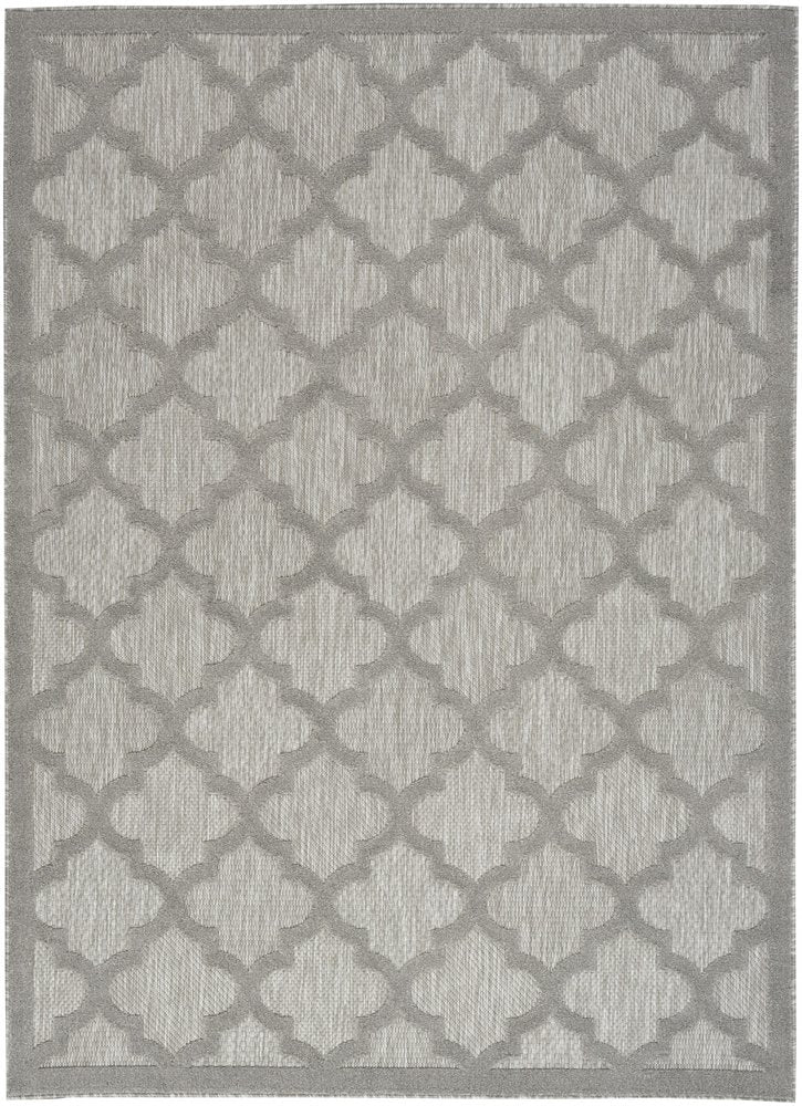 4' X 6' Gray Indoor Outdoor Area Rug HomeRoots