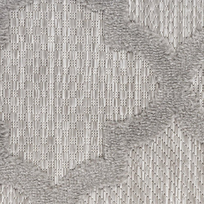 5' X 7' Gray Indoor Outdoor Area Rug